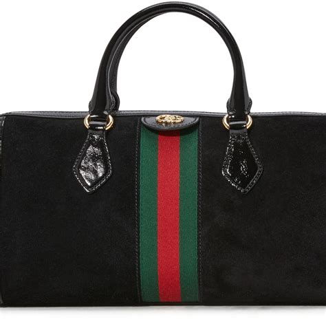 black suede gucci bag|Gucci ophidia black suede.